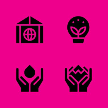 Dünya Icons set. sera etkisi, çevre ve ekoloji ve grafik tasarım ve web için diğer vektör simgeleri