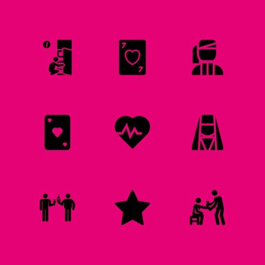 kalp Icon set. Diyet, grafik tasarım ve web için sağlık ve Ermeni vektör simge