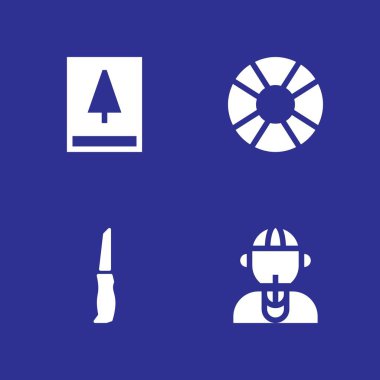 ağaç Icon set. kayan nokta, Amazon ve grafik tasarım ve web için Noel kartı vektör simge