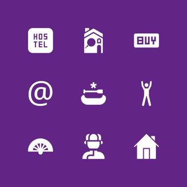 Çift Icon set. Satın almak, Kano ve grafik tasarım ve web için ev vektör simge