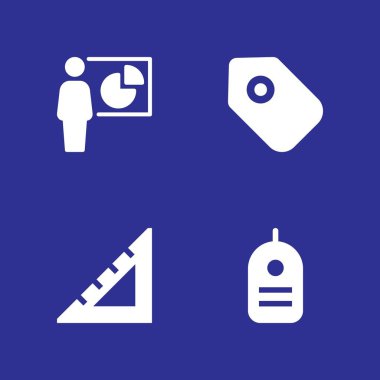 Web simge seti. kare, sunum ve grafik tasarım ve web için etiket vektör simgesi ayarla