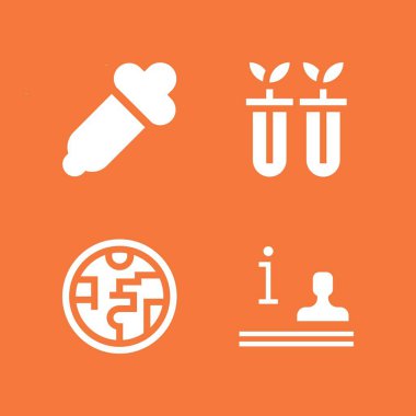 Bilim Icon set. Bilgi, bilim ve grafik tasarım ve web için ozon tabakası vektör simgeleri ile