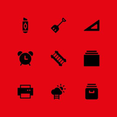 İş Icon set. kesici, arşiv ve grafik tasarım ve web için set kare vektör simge