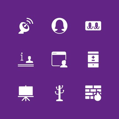 Ağ Icon set. grafik tasarım ve web tarayıcı, akıllı telefon ve uydu çanak vektör simgesi