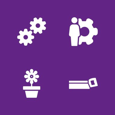 Düğün Icon set. Kes, ayarları ve grafik tasarım ve web için çiçek vektör simge