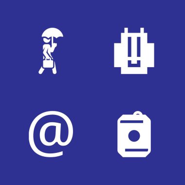 kişi Icon set. yürüme, içki ve grafik tasarım ve web için vektör simge,