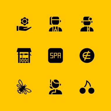 çiçek Icon set. Ukrayna dili, bir unsuru ve grafik tasarım ve web için çiçek vektör simge değil