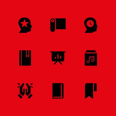 kitap simgesi seti. grafik tasarım ve web için kağıt, sunum ve dua vektör simge