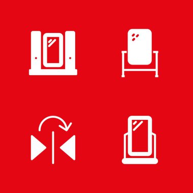 ayna Icon set. grafik tasarım ve web için ayna vektör simge