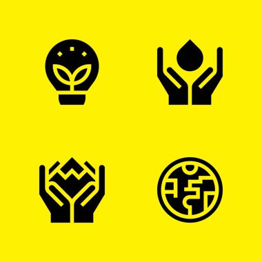 Dünya Icons set. Ozon tabakası, su ve ekoloji ve diğer vektör simgeleri grafik tasarım ve web için Kaydet