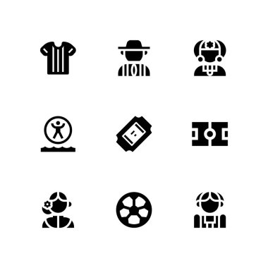 futbol Icon set. Bilet, zorbing ve grafik tasarım ve web için Arjantinli vektör simge