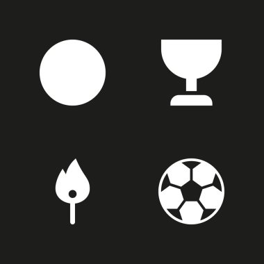 futbol Icon set. maç, futbol topu ve grafik tasarım ve web için top vektör simge