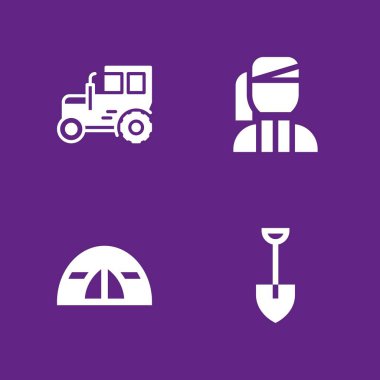 Gıda simge seti. araçları ve aletleri, Ermenistan ve grafik tasarım ve web için çadır vektör simge