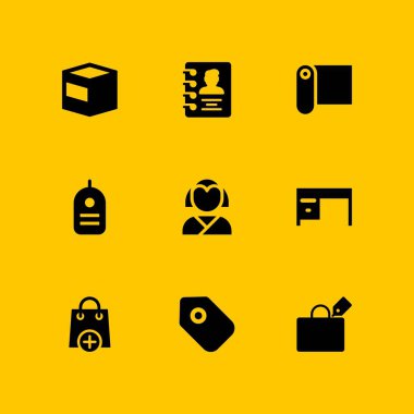 Kağıt Icon set. grafik tasarım ve web için Japonca, paket ve kağıt vektör simge