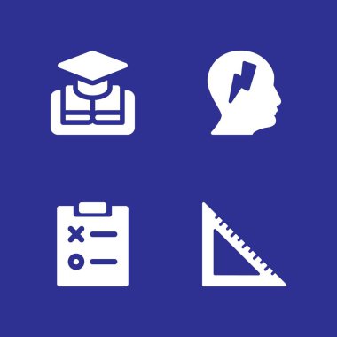 kitap simgesi seti. grafik tasarım için kitap, profil ve Not defteri vektör simgesini açın ve web