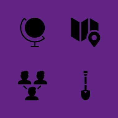 küre simge seti. grafik tasarım ve web için ağ, seyahat ve dünya küre vektör simgesi