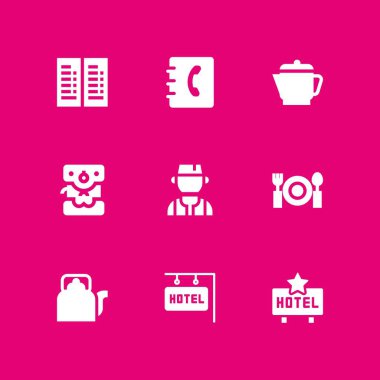 kahve Icon set. Menü, kettle ve kahve makinesi vektör simge grafik tasarım ve web için