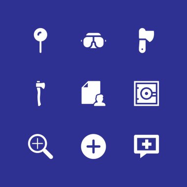 Web simge seti. dosyasına ekleyin ve grafik tasarım ve web için vektör simge Yakınlaştır