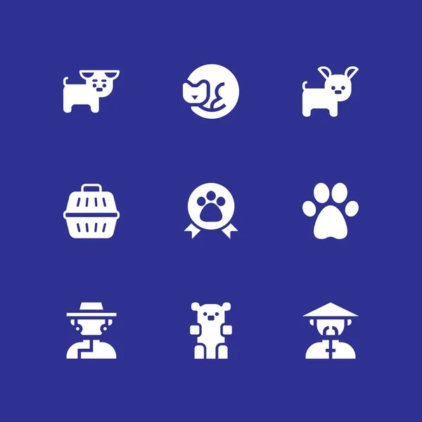 Иконка Собаки Иконка Тибетского Кошачьего Щенячьего Вектора Графического Дизайна Веб — стоковый вектор