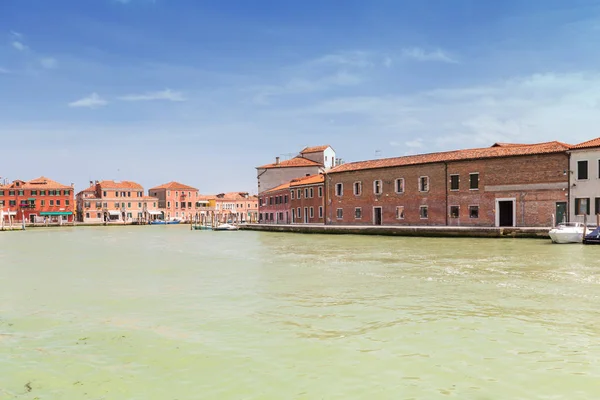 Ilha Murano Pequena Aldeia Perto Veneza Panorama Canal Fluvial Arquitetura — Fotografia de Stock