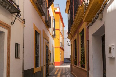 Sevilla, İspanya - mimari barrio Santa Cruz Bölgesi