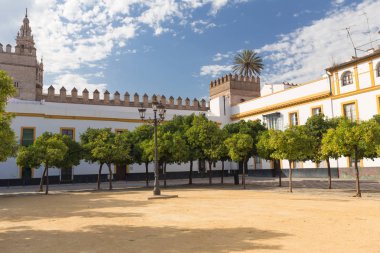Sevilla, İspanya - mimari barrio Santa Cruz Bölgesi