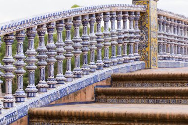 Seville İspanya, geleneksel seramik dekorasyon