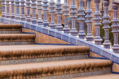 Seville İspanya, geleneksel seramik dekorasyon