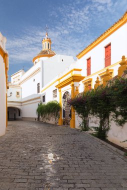 Sevilla, İspanya - mimari barrio Santa Cruz tarihsel bölge