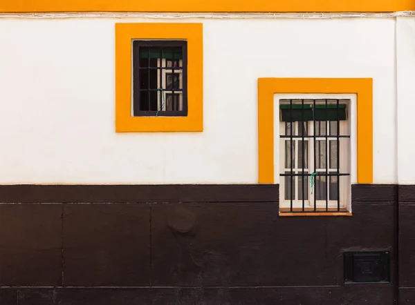 Průčelí Domu Stylově Středomořskou Sevilla Španělsko — Stock fotografie