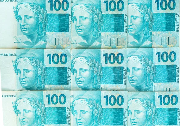 Brasilianisches Geld Reais Hohe Stückelungen — Stockfoto