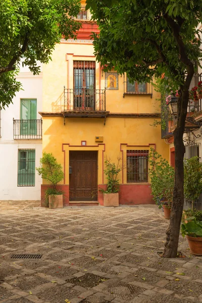 Sevilla Španělsko Architektury Čtvrti Barrio Santa Cruz — Stock fotografie