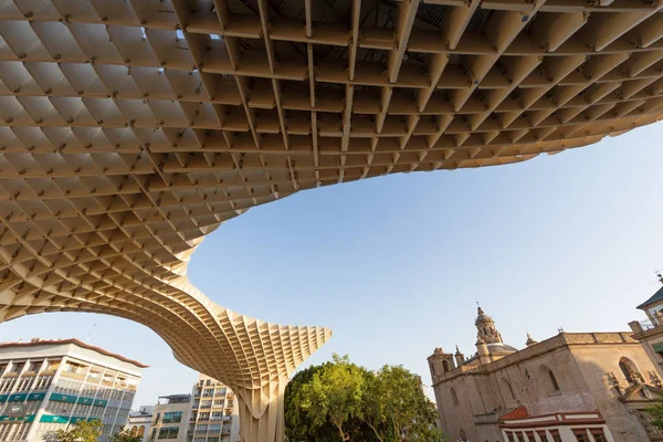 セビリア スペイン近代建築設計ユルゲン マイヤー メトロポール パラソル席指定 セビリア 2018 月であります — ストック写真