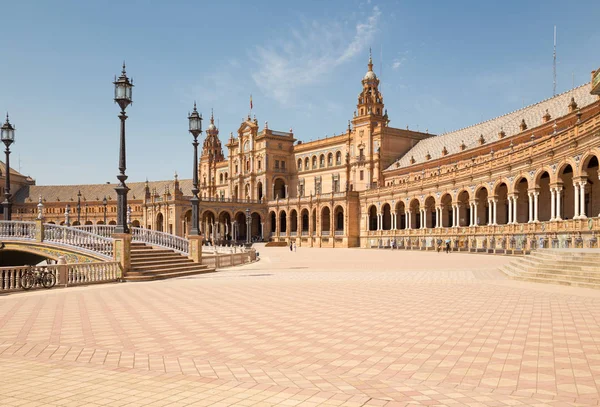 Seville Spain Spanish Square Plaza Espana — Stock Photo, Image