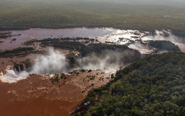 Pohled Shora Řeky Paraná Obrovský Prales Mezer — Stock fotografie