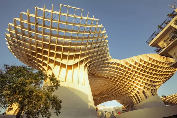 Sevilla España Vista Panorámica Desde Alto Del Espacio Metropol Parasol —  Fotos de Stock