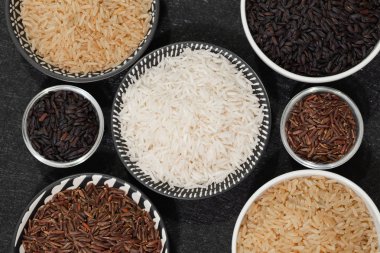 pirinç, çiğ pirinç çeşitleri