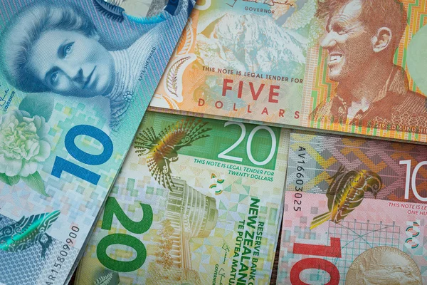 Деньги Доллары Новой Зеландии — стоковое фото