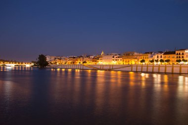 Gece, İspanya Sevilla / Panoramic view şehrin tarihi parçası