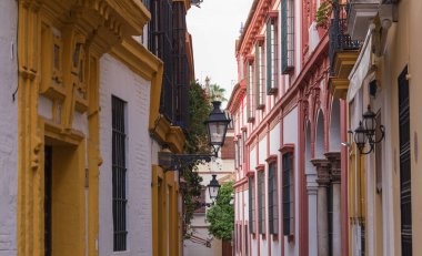 Sevilla, İspanya - mimari barrio Santa Cruz Bölgesi