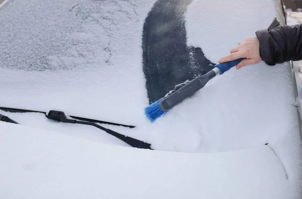 Carro Que Neve — Fotografia de Stock