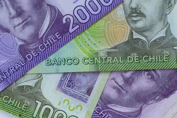 Взгляд Чилийские Деньги Песо — стоковое фото