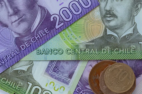 Точки Зору Чилійський Грошей Песо — стокове фото