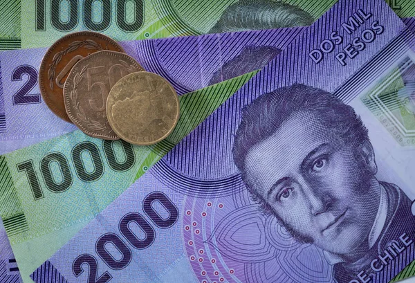 Взгляд Чилийские Деньги Песо — стоковое фото