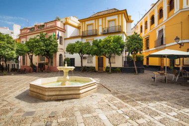 Sevilla, İspanya - mimari barrio Santa Cruz Bölgesi
