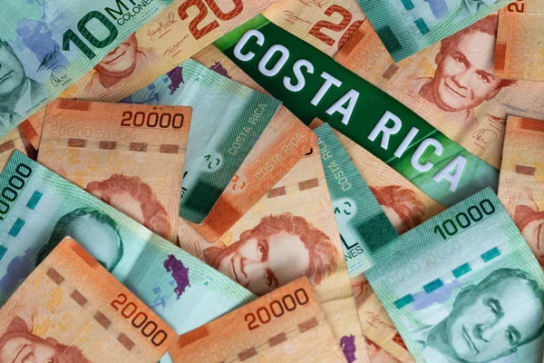 Dinero Costa Rica Colones — Foto de Stock