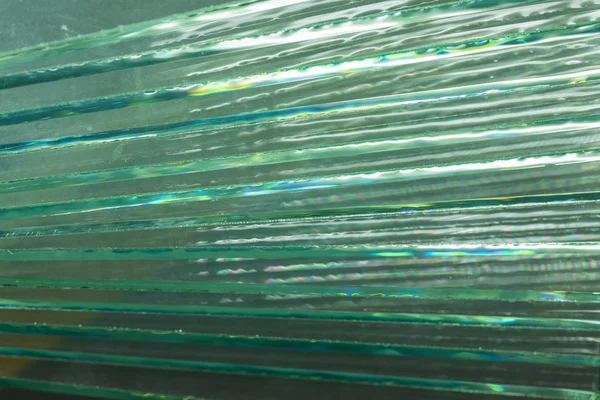 透明なガラスの積層と作成する反射 — ストック写真