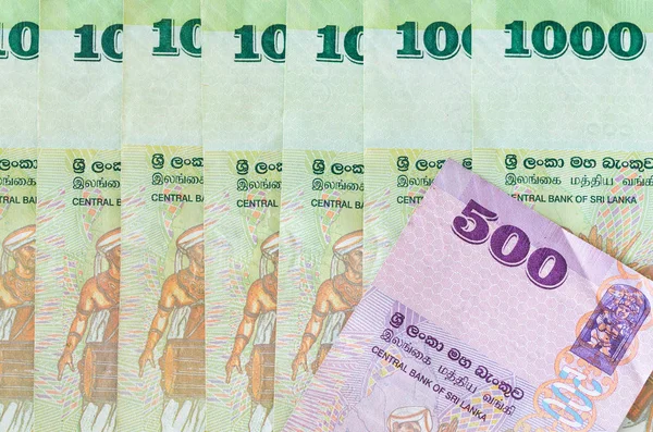 Pieniądze Sri Lanki Rupia Różnych Wyznań — Zdjęcie stockowe