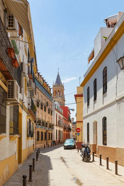 Historické Čtvrtletí Triany Sevillské Architektury — Stock fotografie