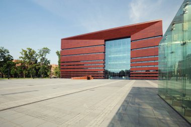 Nfm Binası. Wroclaw Müzik Ulusal Forumu. Polonya. Haziran 2019